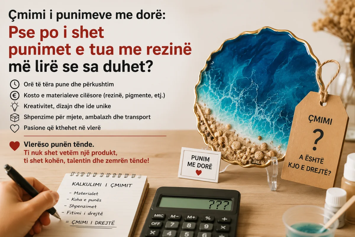 Çmimi i punimeve me dorë: Pse po i shet punimet e tua me rezinë më lirë se sa duhet?