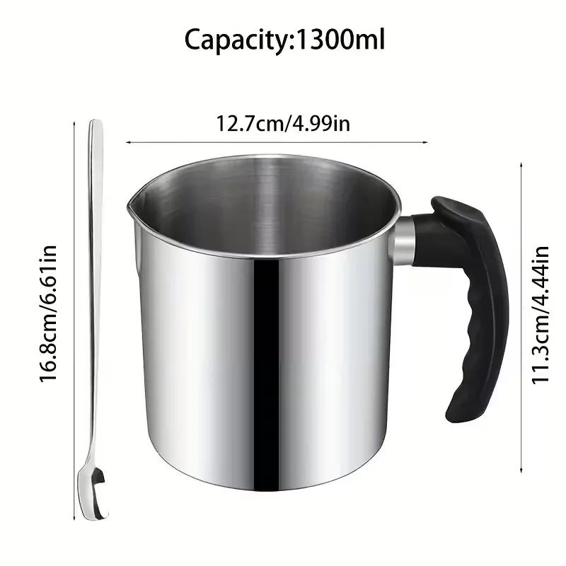 Ene për Shkrirjen e Dyllit 1300ml – Aksesor për Qirinj Handmade - foto 2