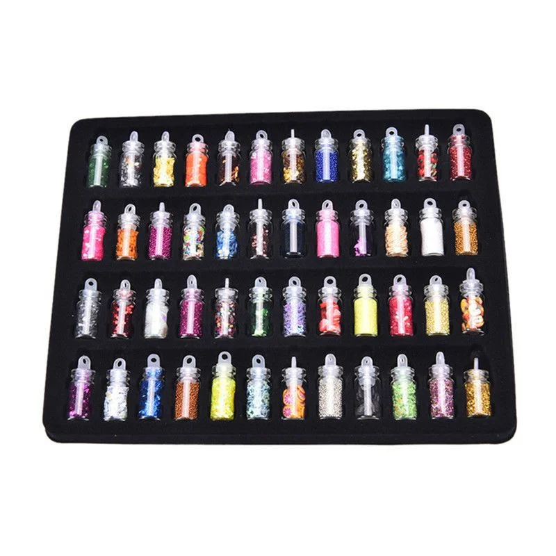 Xixa & Gliter për Resin Epoxy (Set 48)
