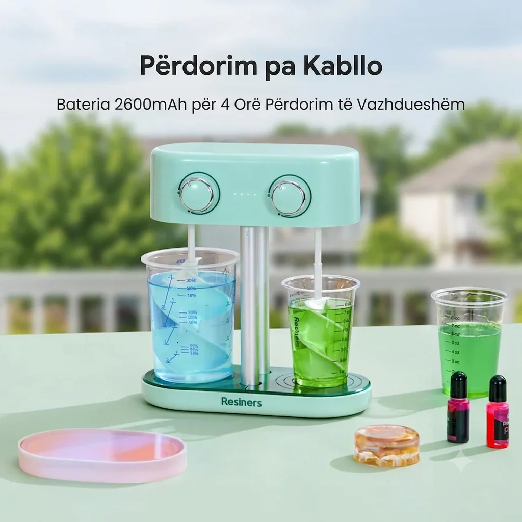 Resiners Dual Head Resin Mixer – Mikser Elektrik Profesional për Resinë - foto 5