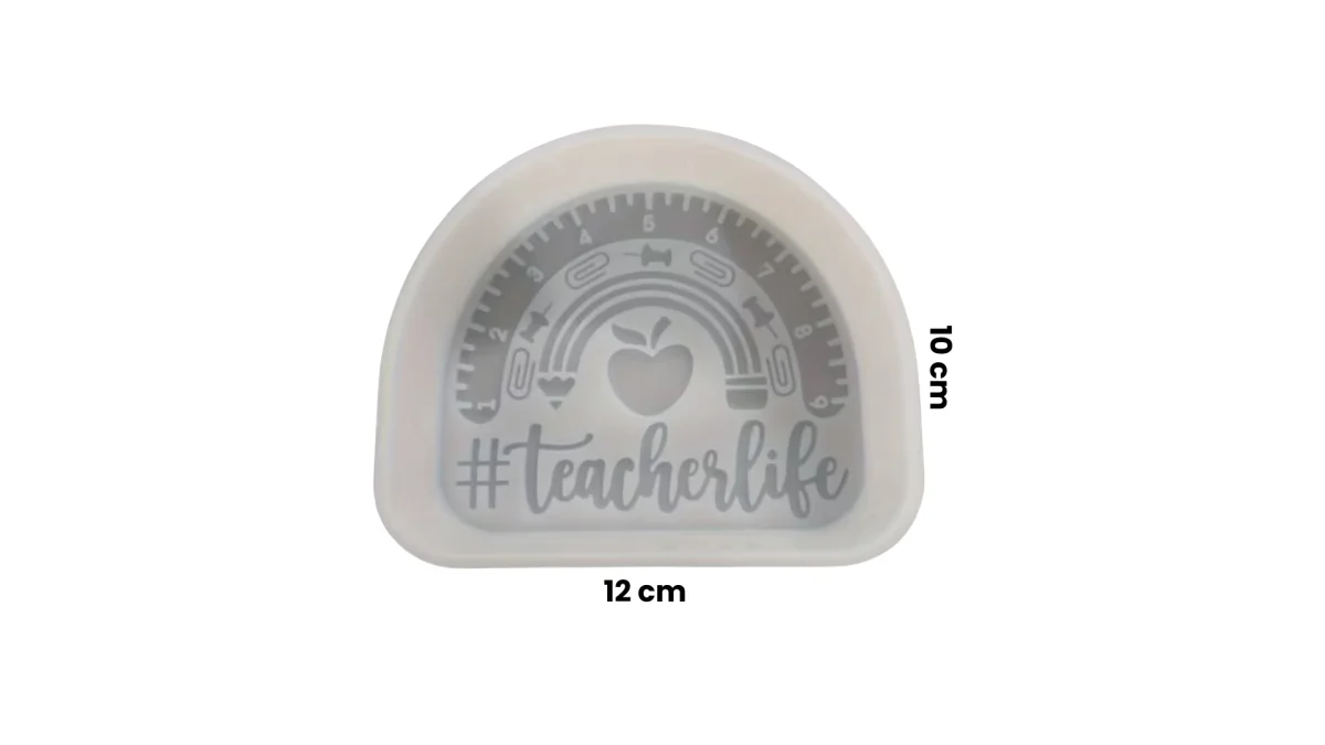 Formë Silikoni Multifunksionale "#teacherlife" (12 cm x 10 cm)