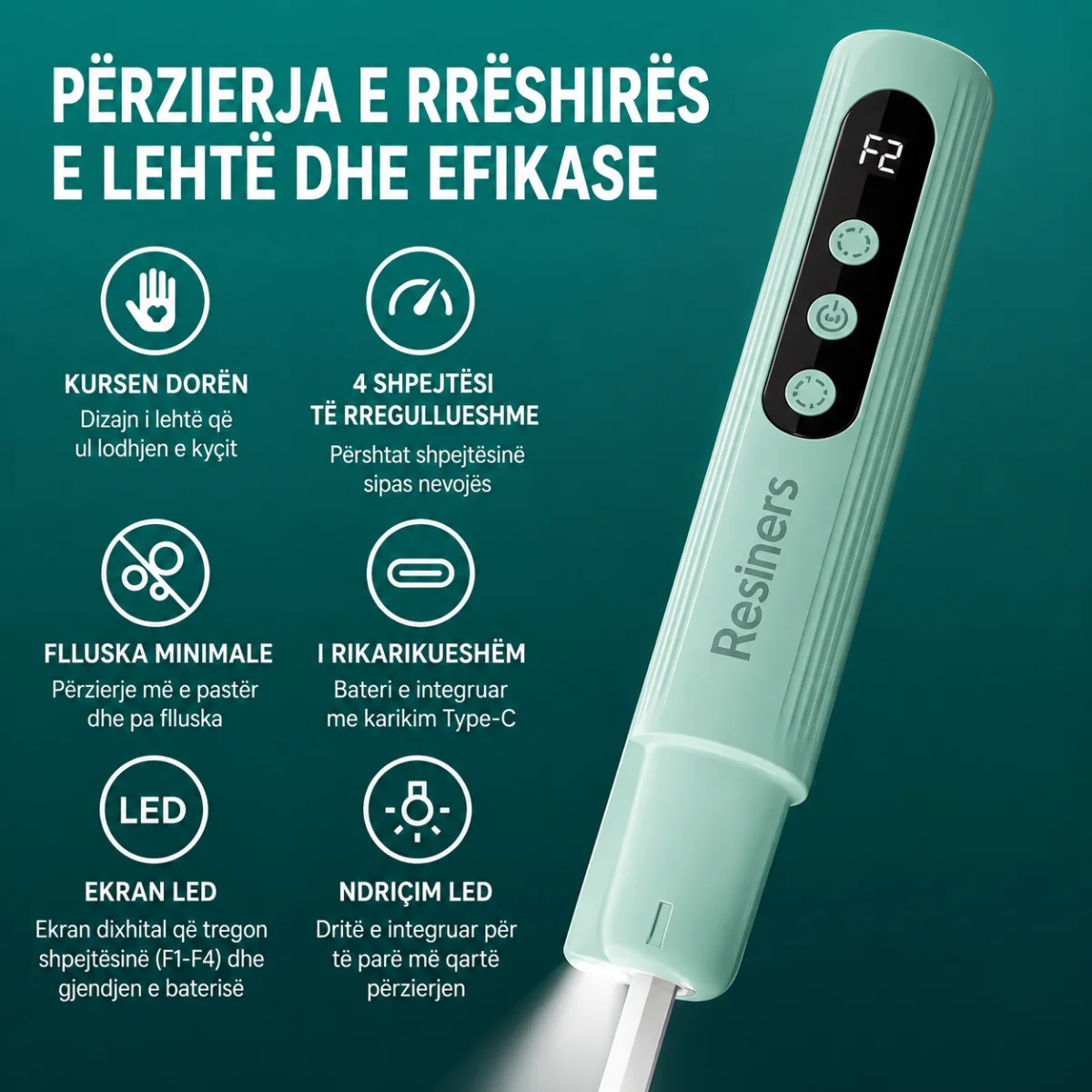 Përzierës Elektrik për Resinë me LED – 4 Shpejtësi - foto 3