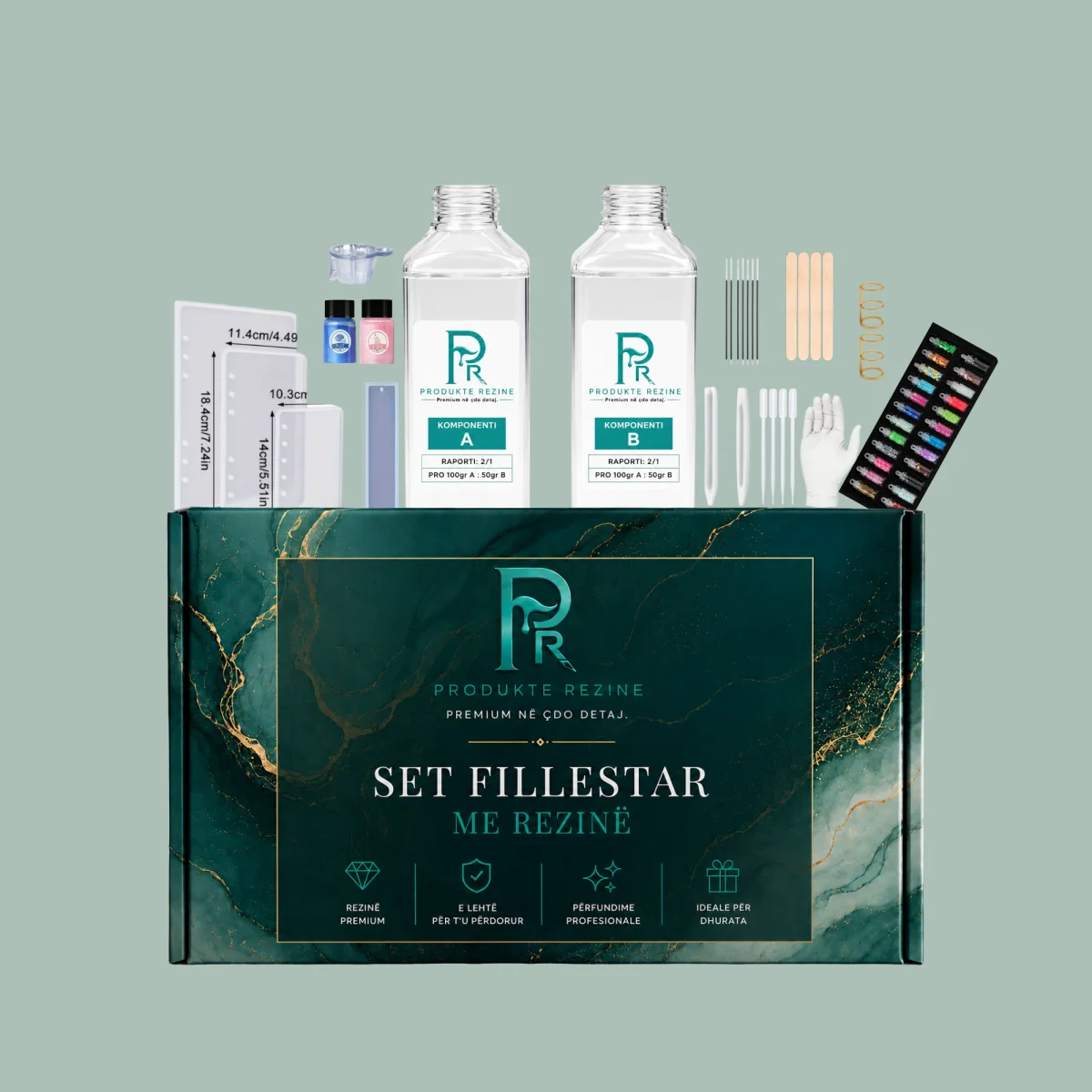 Set Fillestar me Rezinë – Kompleti Kreativ për Punime DIY