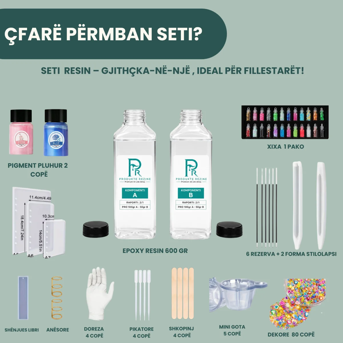 Set Fillestar me Rezinë – Kompleti Kreativ për Punime DIY - foto 2